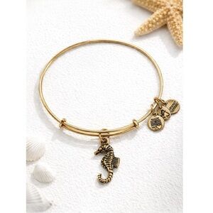Alex and Ani Seahorse Charm Bangle Bracelet